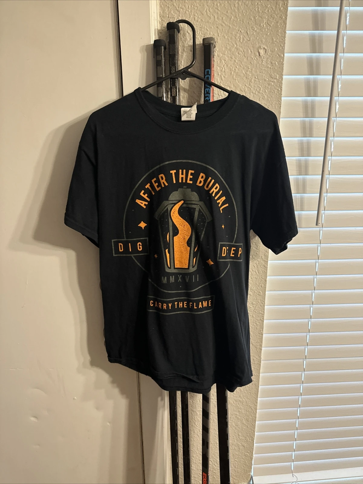 After The Burial Carry The Flame North American Tour Shirt Size Large
