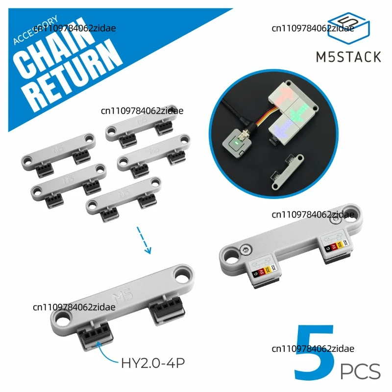 For M5Stack Chain Return Connector Chain Series Unit Puzzle Side Connection Module