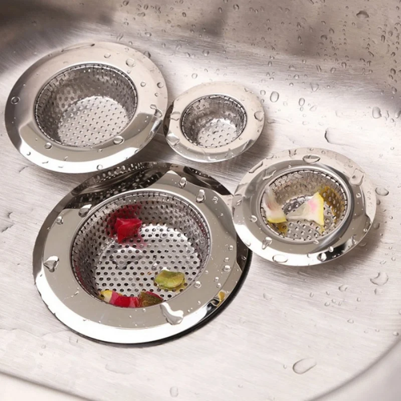 1pc kitchen sink drain filter mesh vegetable basin bathroom stainless steel sink filter sewer floor drain cover