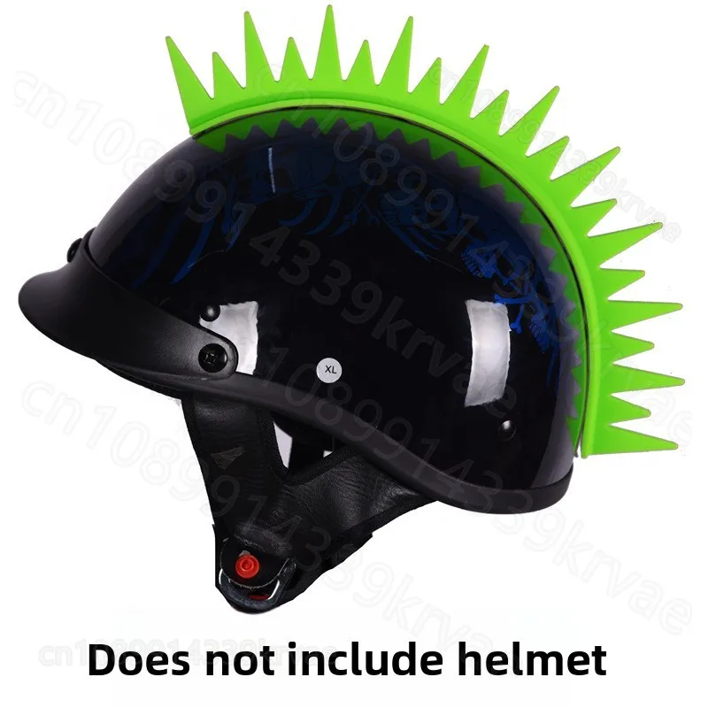 

Silicone crocodile fin motorcycle helmet sticker ornament chicken crown head shark fin electric vehicle horn helmet decoration