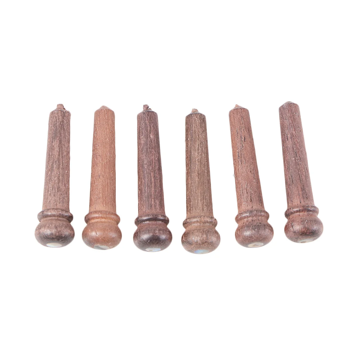 

6Pcs Brown Guitar Bridge Pin Set Durable Hard Wood Acoustic Replacement Professional End Pins Guitar Bridge Pin