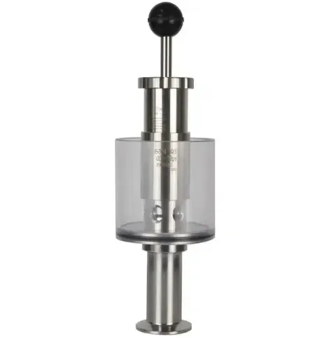 DY-BV12508 Stainless Steel Hygienic Sanitary Spunding Valve Manual Butterfly Structure 15-30 PSI