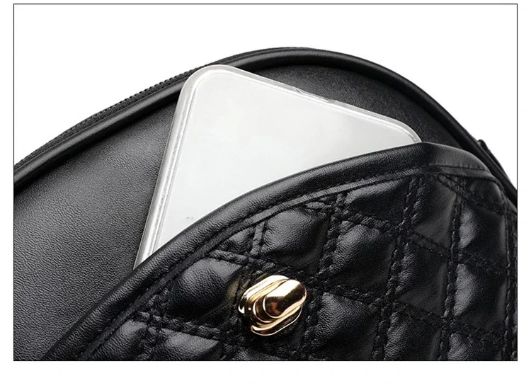 Women Shoulder Messenger Mini Bag Fashion Rhombus Crossbody Bag Wallet Key Bag Three-layer Hand Bag