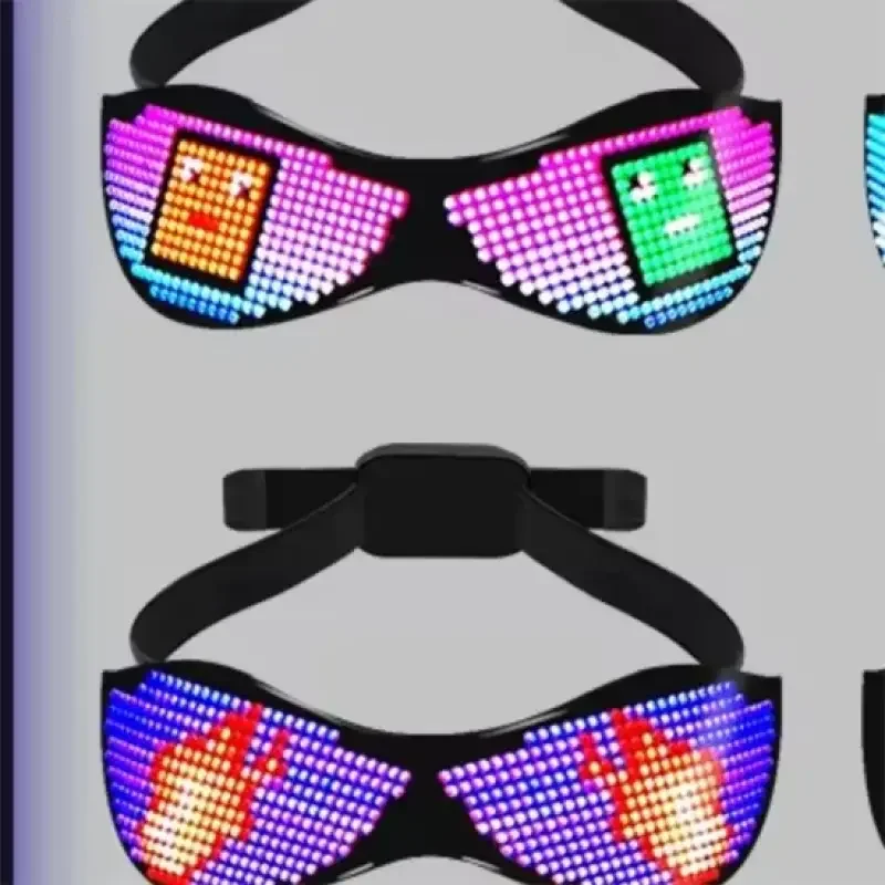 Özel Su Geçirmez LED Ekran Tüm Senaryolar İçin Uygun Fabrika Fiyatlı Ekran Parlak Şarj Edilebilir Üstün Telefon Uygulaması Kontrollü Gözlükler