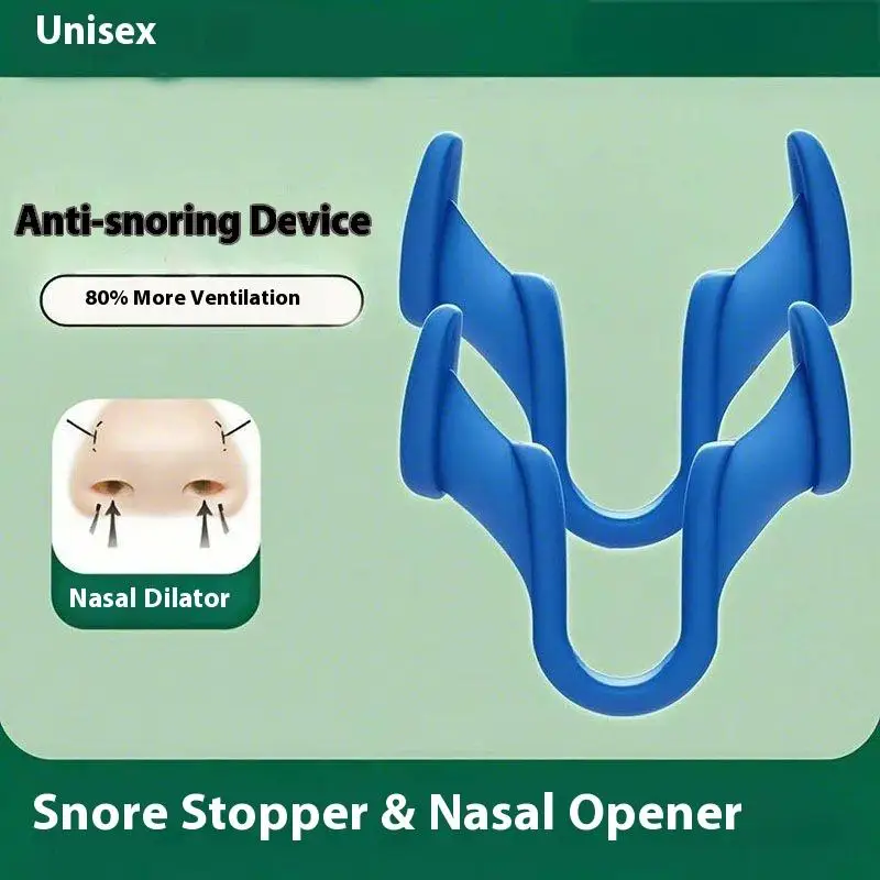 2 قطعة جهاز إيقاف الشخير الصغير سيليكون مشبك الأنف المرن لوازم مكافحة الشخير لمنع الشخير النوم الجيد #6