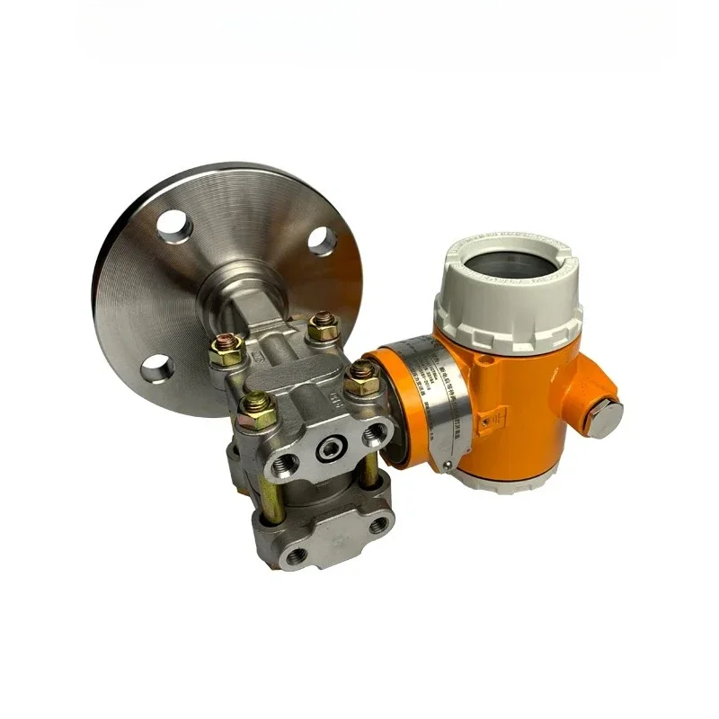 HiSingle Flange Capillary Pressure Transmitter Explosion Proof PTFE Lined Diaphragm Sensor Industrial Pressure Gauge