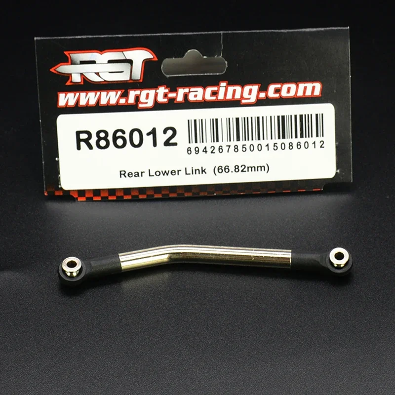 Piezas RGT, enlace inferior trasero de 66,82 MM R86012 para EX86100PRO EX86100 EX86120 EX86181 1/10 RC, modelo de coche, accesorios originales sobre orugas