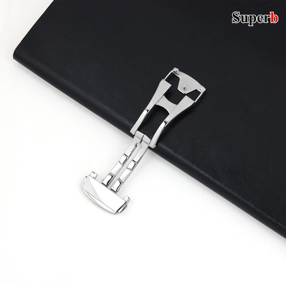 16mm 18mm 20mm Folding Watch Buckle for Omega Stainless Steel Deployment Clasps for Seamaster Polished Matte Watchband Button