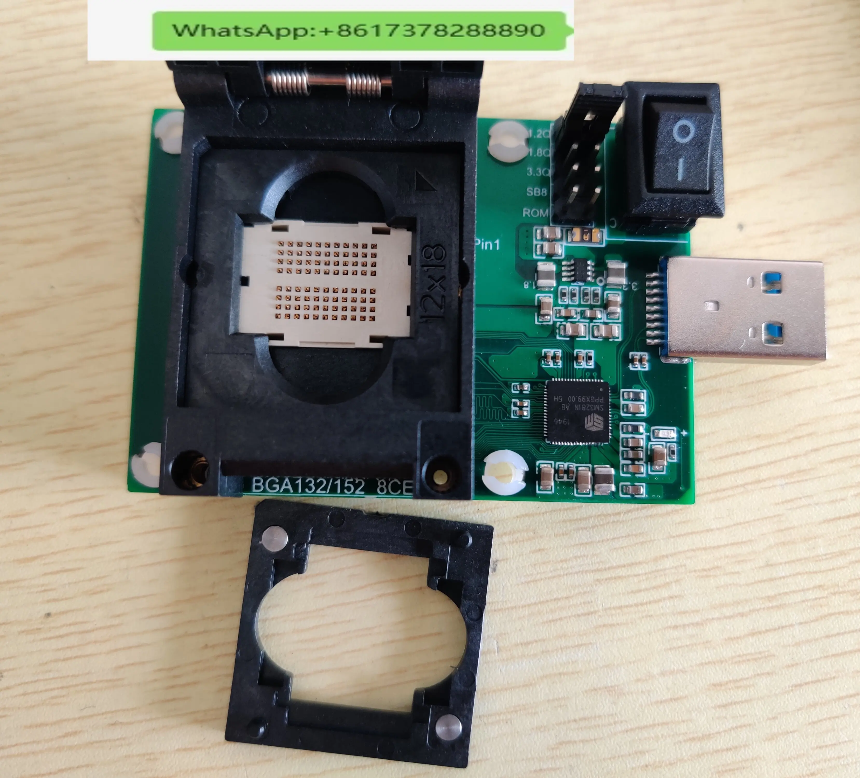 Hui Rong SM3281N AB/BB Test Rack Nand Flash Empty Rack, Flash Memory BGA132/152 8CE