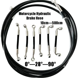 Tubo de aceite de freno resistente a altas temperaturas, manguera de freno trenzada, línea de tubo de combustible, especificación multiángulo, 10cm-500cm