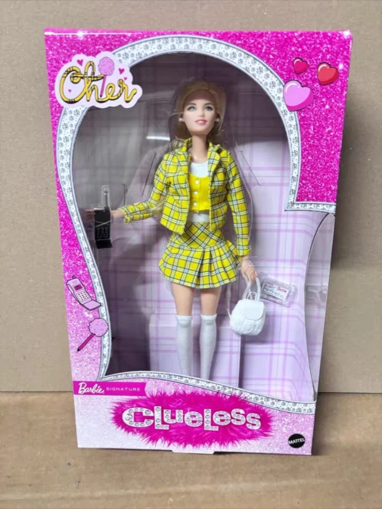 Original Barbi E Signature Clueless Doll Cher/Dionne Chequered Suit Clothing Vintage Accessories 1/6 Toys Movies Collection