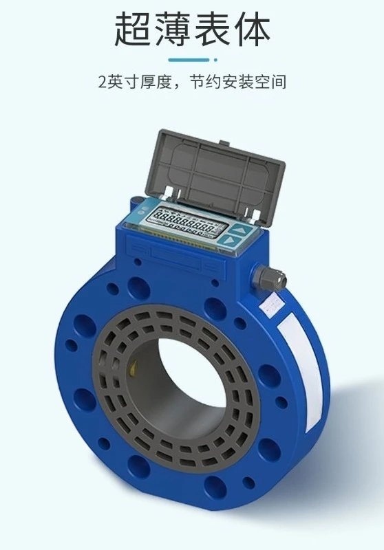 T3-1 Card Type Clamp Ultrasonic Water Meter, Wireless IoT Irrigation Flow Sensor, Industrial Pipeline Water Flow
