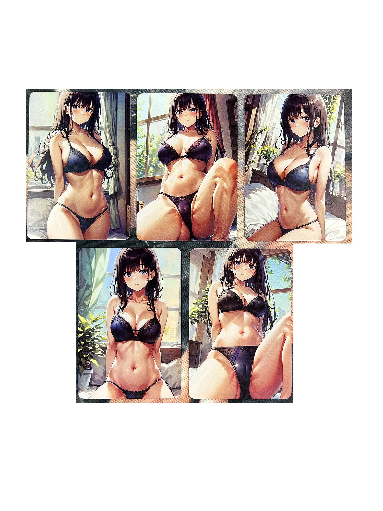 

5pcs/set ACG Lycoris Recoil Inoue Takina Refraction Sexy Girls Boutique Suit Hobby Collectibles Game Anime Collection Cards