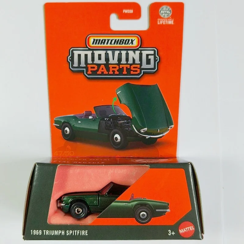 Carro genuíno matchbox 1/64 peças móveis audi rs 6 avant 2024 polestar triumph spitfire veículo modelo carros brinquedos meninos presente de aniversário