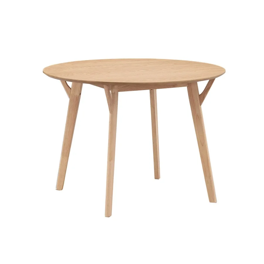 

42.01 Inch Saving Place Table Wooden Dining Table for 4 Persons Modern Design Round Kitchen Table for Living Room Apartment Res