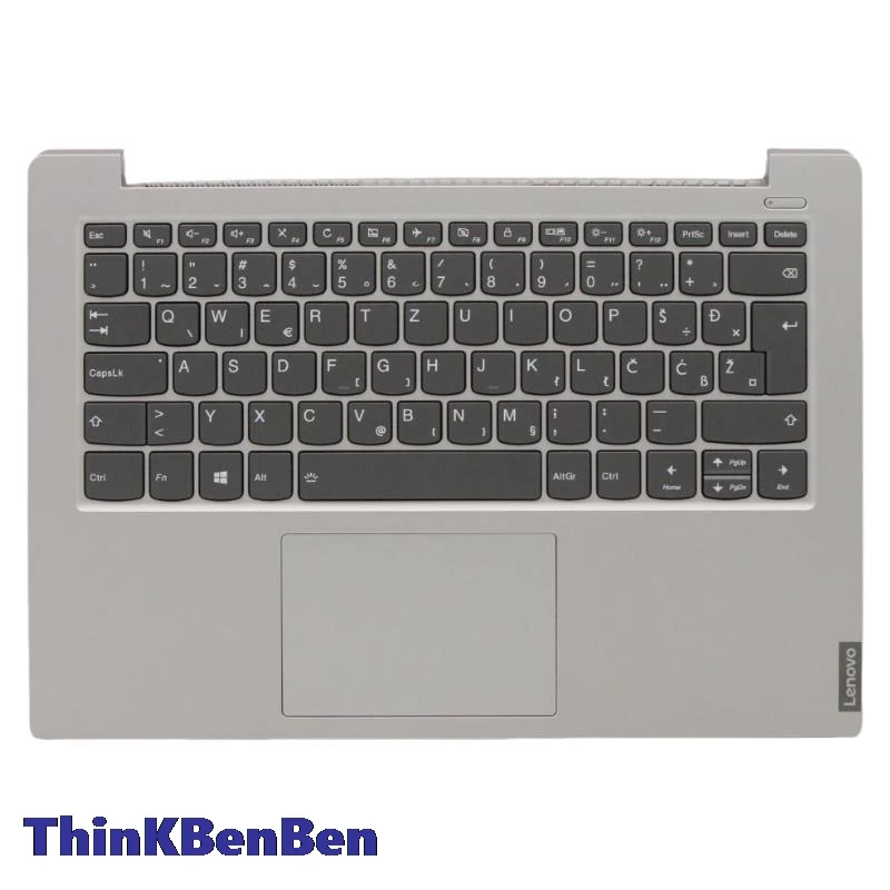 

SI Slovenian Platinum Grey Keyboard Upper Case Palmrest Shell Cover For Ideapad S340 14 14IWL 14API 14IIL 14IML 5CB0S18548