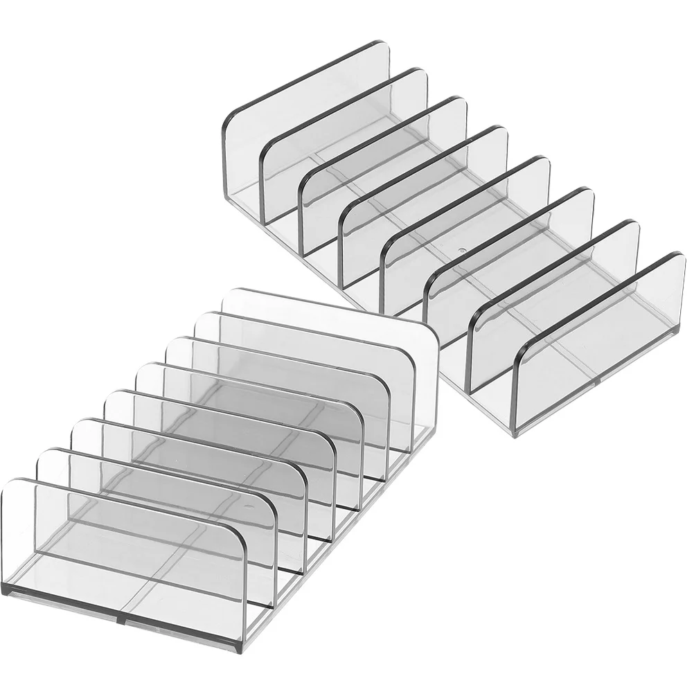 

2Pcs Clear Makeup Organizer Cosmetics Storage Box Eyeshadow Holder Makeup Stand Organizer Container Case