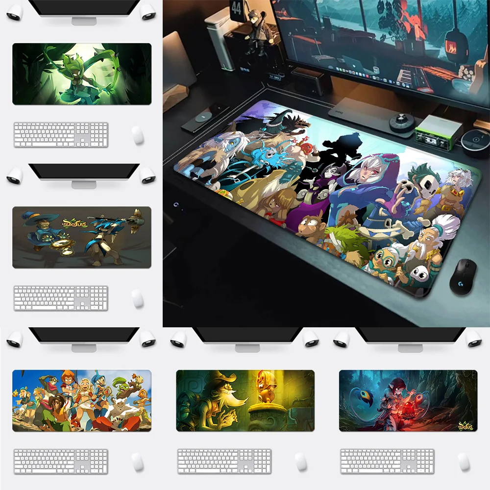 D-Dofus Mousepad HD Printing Computer Gamers Locking Edge Non-slip Mouse Pad XXL90x40cm Keyboard PC Desk Pad