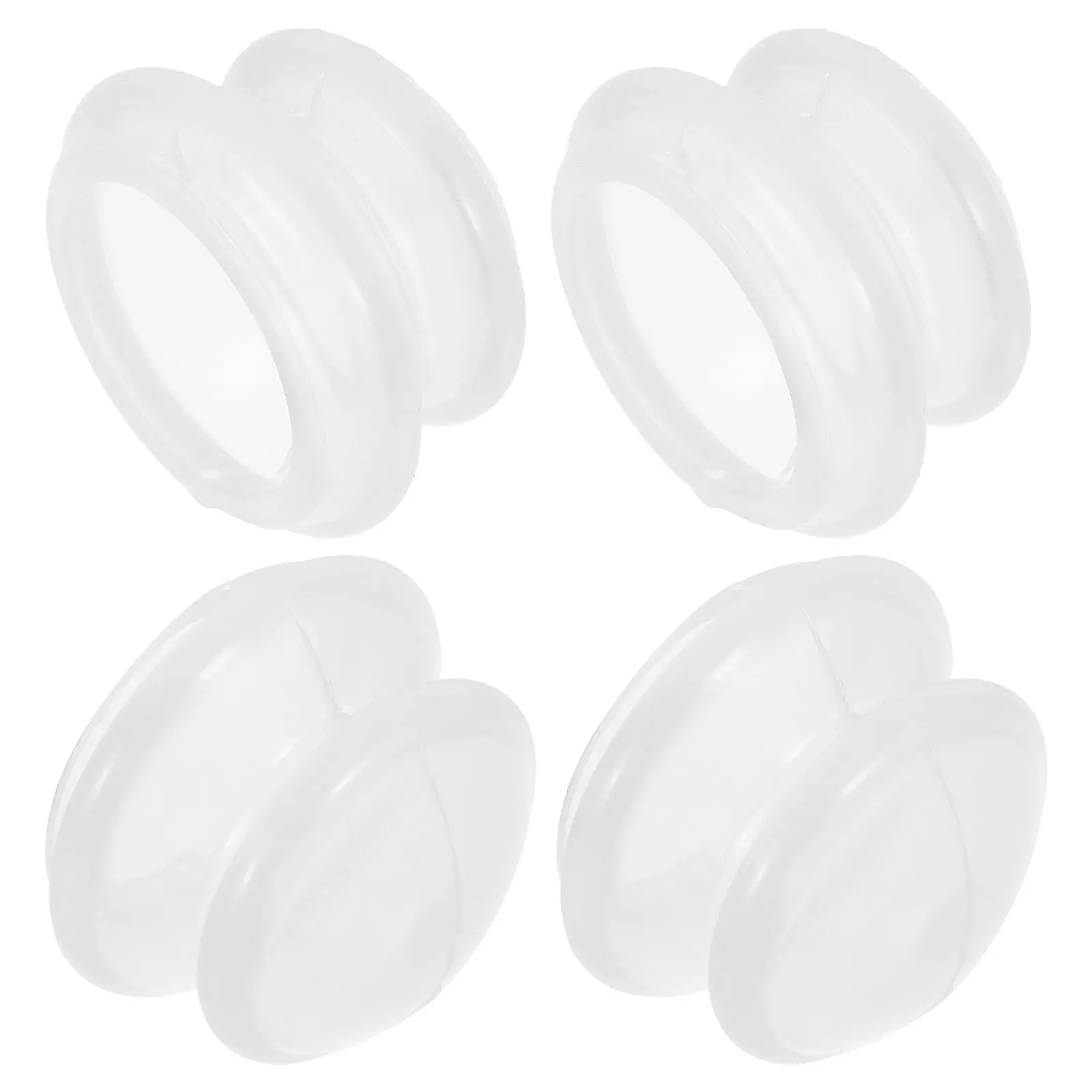 ชุดถ้วยนวดหน้าซิลิโคน 4 ชิ้น แบบใส อุปกรณ์บำบัดด้วยสุญญากาศสำหรับนวดหน้าเพื่อความงาม