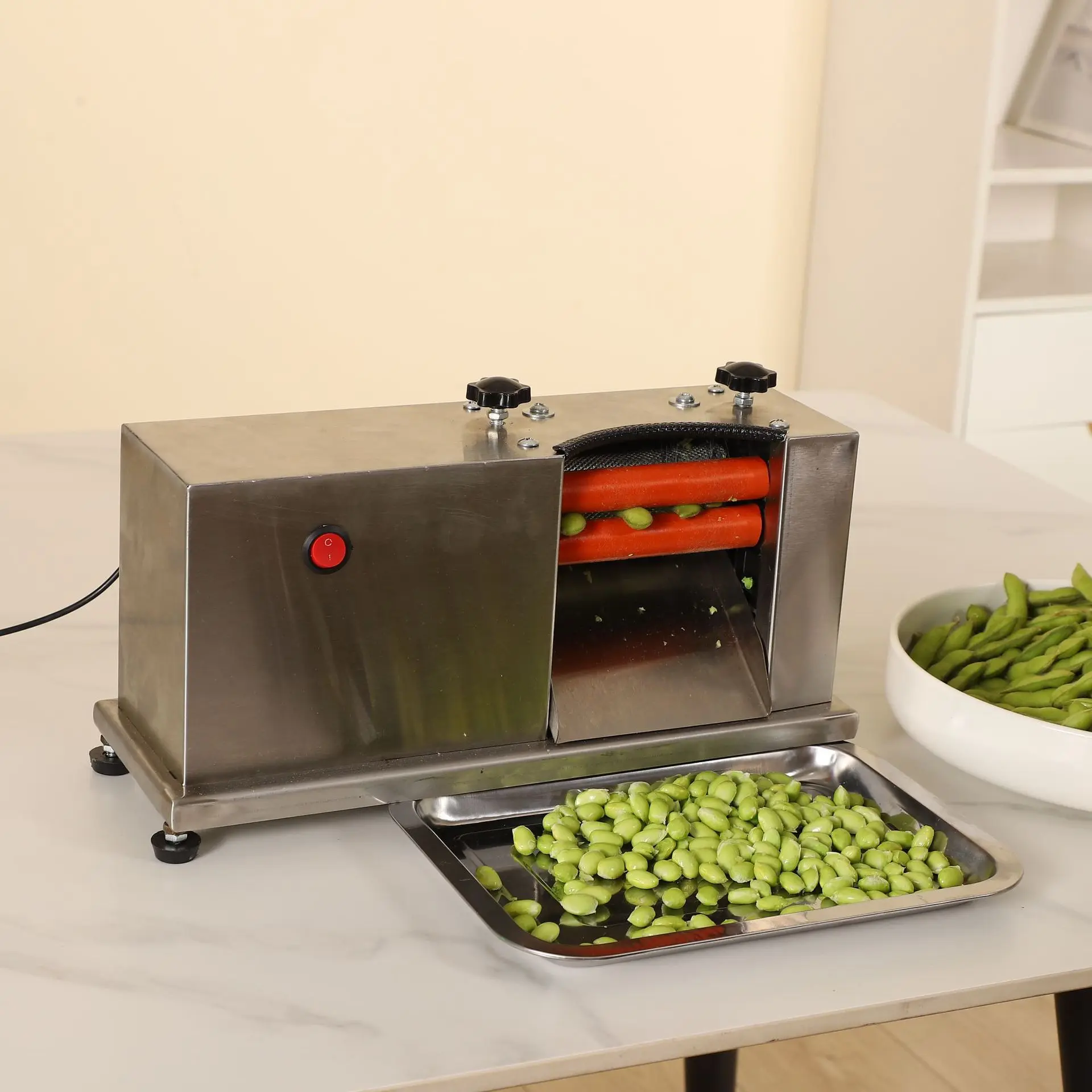 Nuevo Pelador eléctrico pequeño Edamame, pelador multifuncional para el hogar, cocina, nuevo pelador