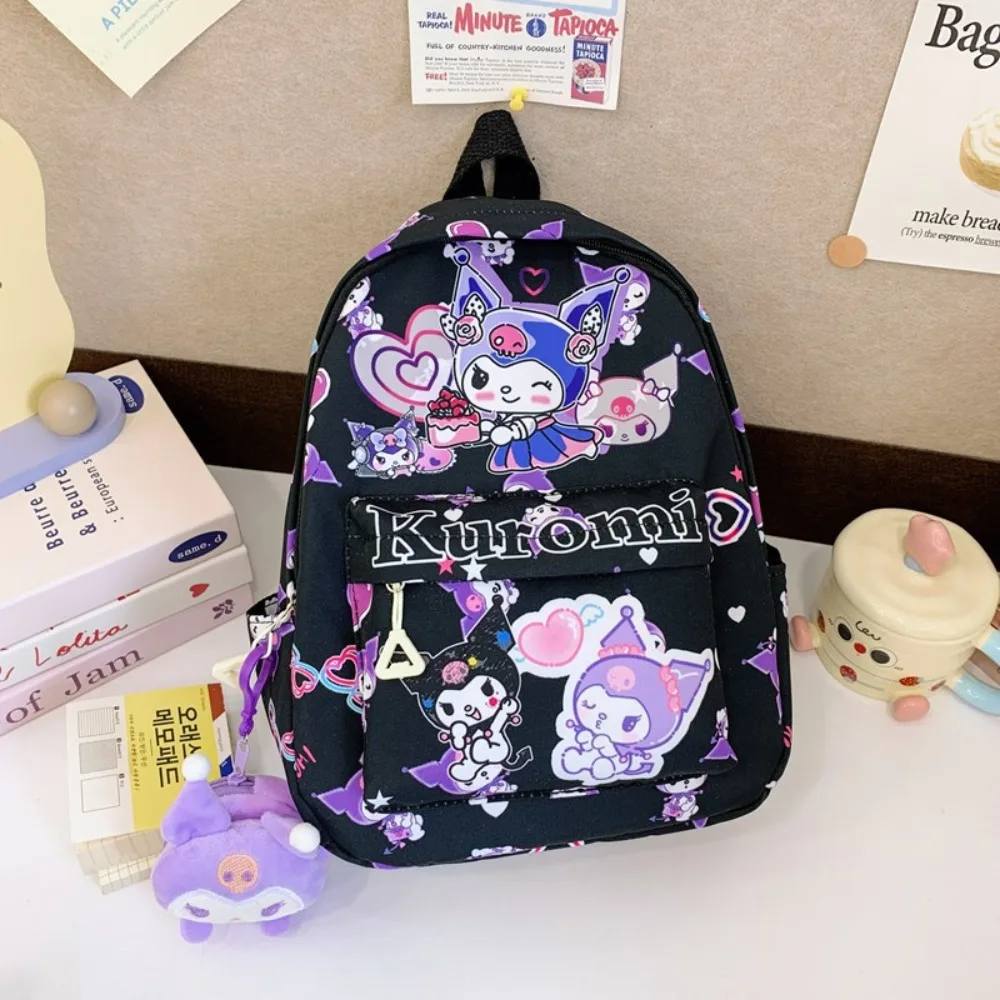 ซานริโอ คุโรมิ เฮลโล คิตตี้ มายเมโลดี้กระเป๋าเป้เด็ก กระเป๋านักเรียนอนุบาล นักเรียนประถม กระเป๋าสะพายไหล่คู่ลายการ์ตูนน่ารัก ทนต่อคราบสกปรก