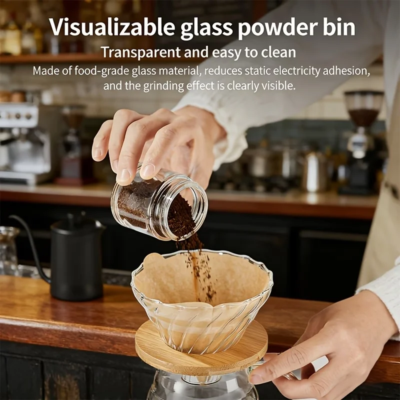 Moedor de Café Manual, Inclui  - Glass Container Set avaliação e preço