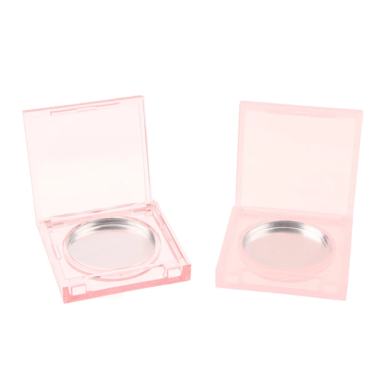 علبة كريم عطر مربعة أحمر الخدود هايلايت كونسيلر علبة فارغة مع لوحة ألومنيوم حاوية مستحضرات تجميل بلاستيكية حافظة مكياج شفافة #3