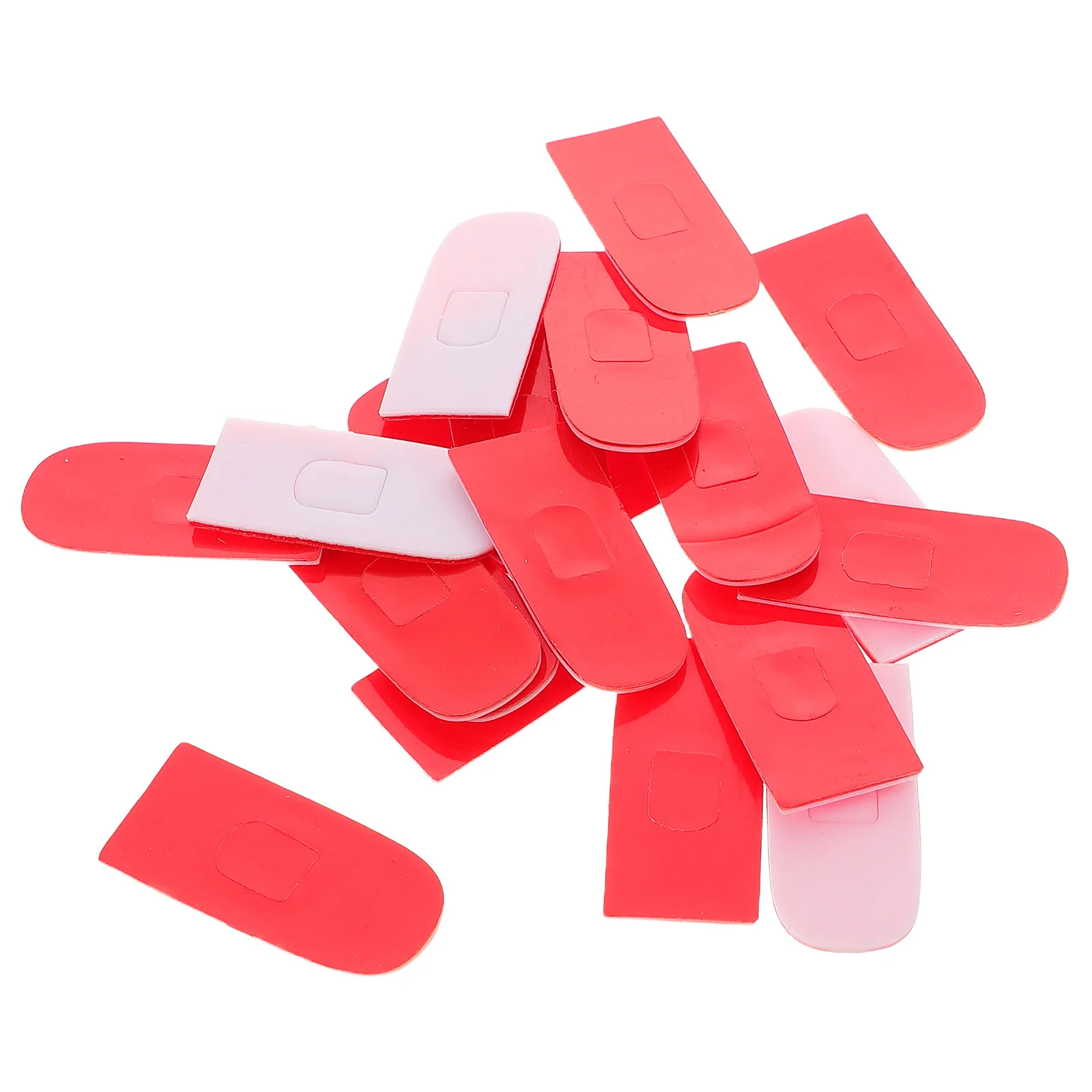 

20pcs Adhesive Presser Foot Pad For Overlock Machines Plastic Bottom Stick-On Replacement Smooth Surface Wear Resistant Pad