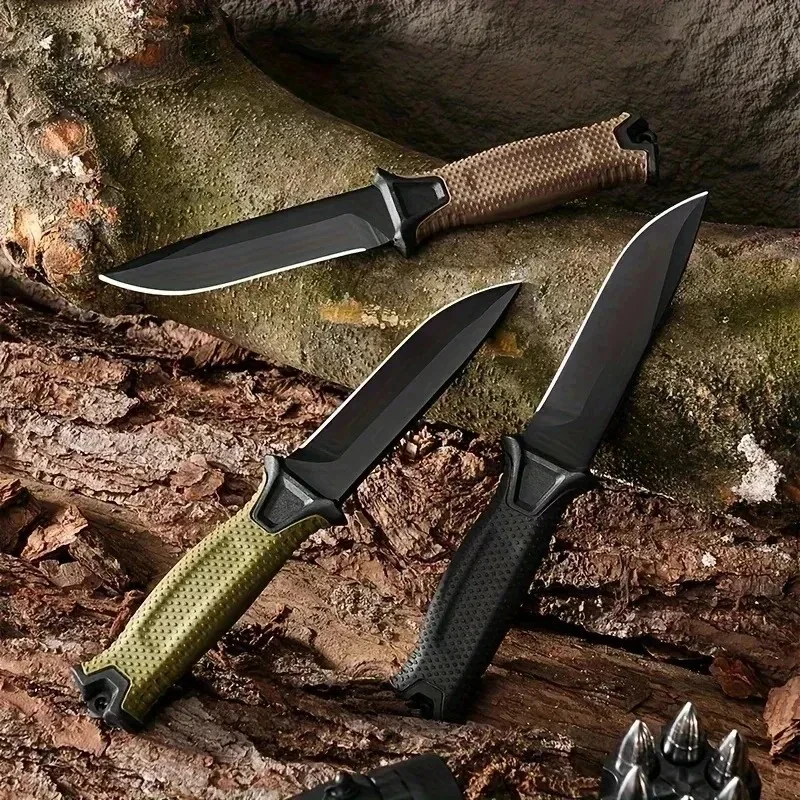 Faca de Lâmina Fixa para Lazer ao Ar Livre, Trekking, Churrasco, Caça, Pesca, Portátil, EDC, Presentes de Férias, Equipamento Essencial, Ferramenta