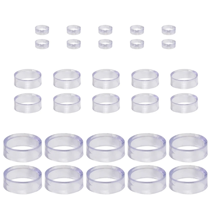 10Pcs Display Stands Clear Small Round Baseball Rings Stands Plastic Sphere Holder Clear Baseball Stand Holder Enduring