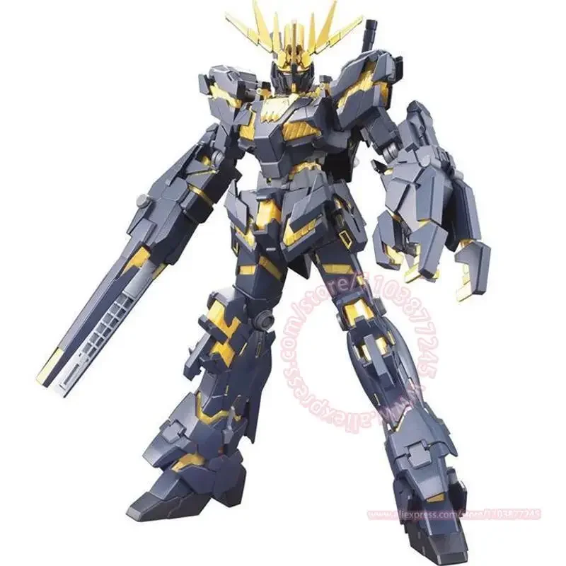 BANDAI HGUC 134 1/144 RX-0 Unicorn Gundam 02 Banshee[Destroy Mode] Figure Model Peripheral Toy Desktop Ornament Assembly Gift