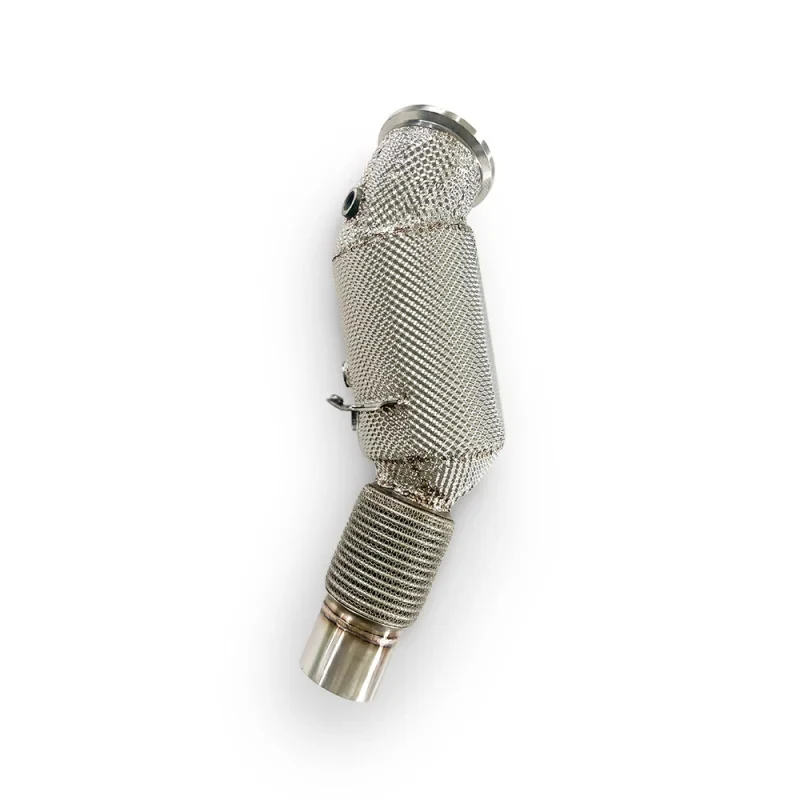 High flow downpipe 330i 325i G20 2.0T B48 2019-2024 SS304 exhaust downpipe OEM exhaust pipe heat shield