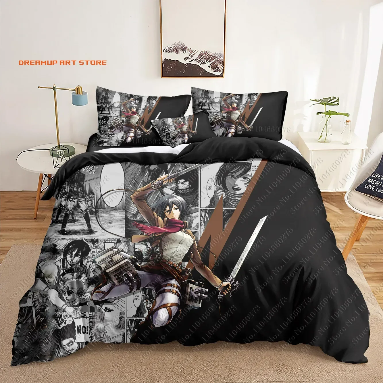 2026 Attack On Titan 3D Bedding Sets Print Duvet Cover Adults/ Children Bed Comforter Birthday Gift Dropshipping