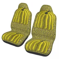 Yayoi Kusama Dots Car Seat Cover Pumpkin Infinite Automobiles Seat Covers for Cars Trucks SUV Auto Protector Accessories 2PC