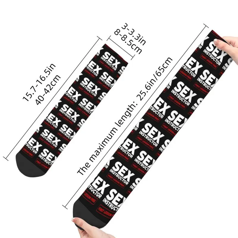 Sex Instructor Herren Crew Socken Unisex coole 3D bedruckte Kleider socken