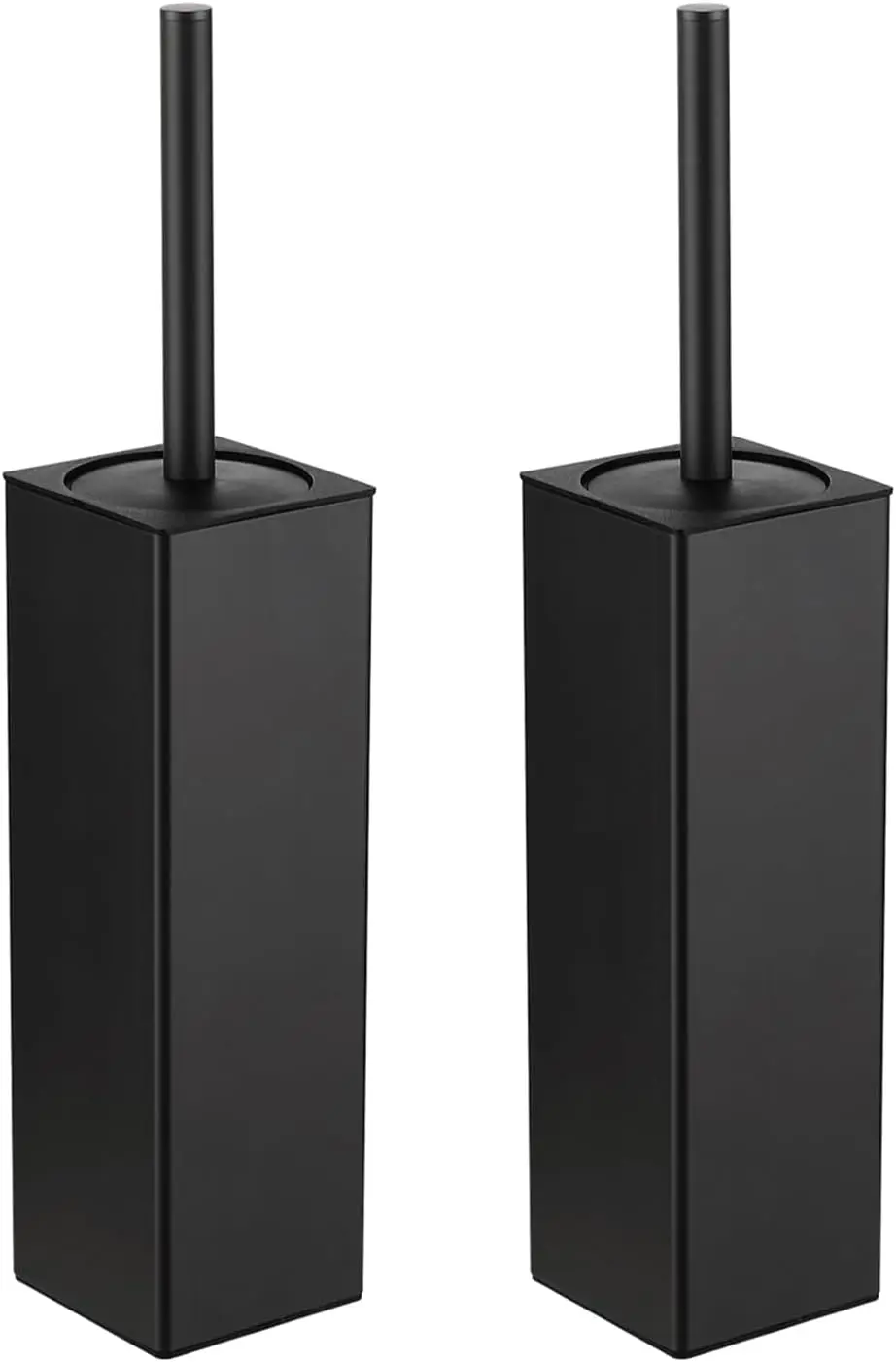 

Toilet Brush and Holder Set 2 Packs Aluminium Free Standing, Bathroom Storage and Organization Toilet