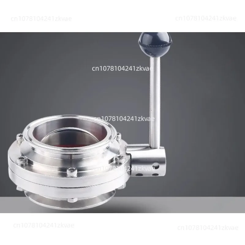 304 Stainless Steel Quick-loading Butterfly Valve, Sanitary Manual Quick-fitting Clamp Type, Chuck