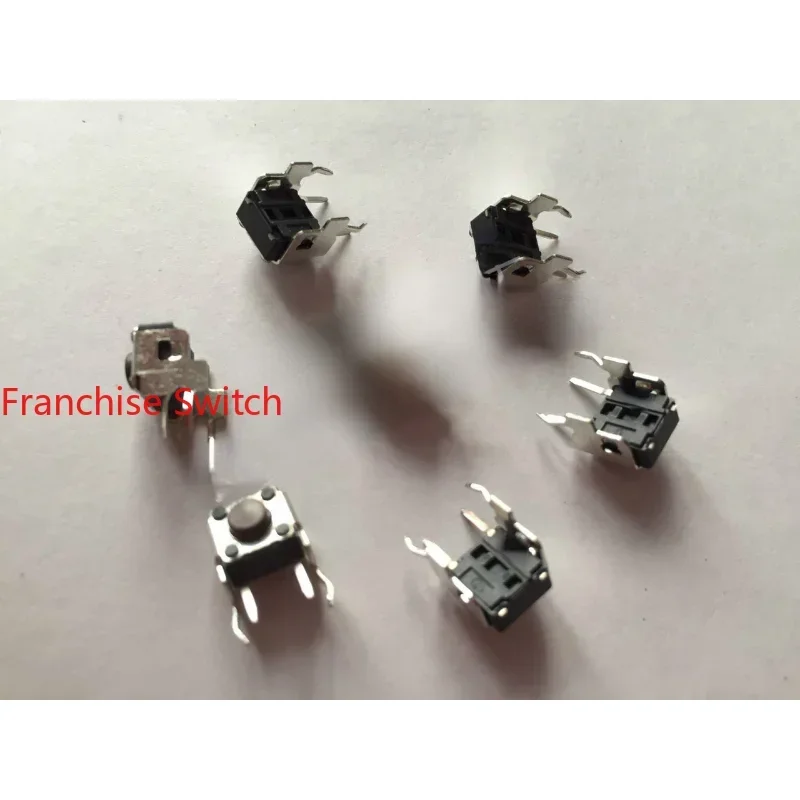 10PCS DTSA-62N-V DIP Touch Switch 6*6*5MM Horizontal 2-pin With Bracket Press Micro-motion 665.