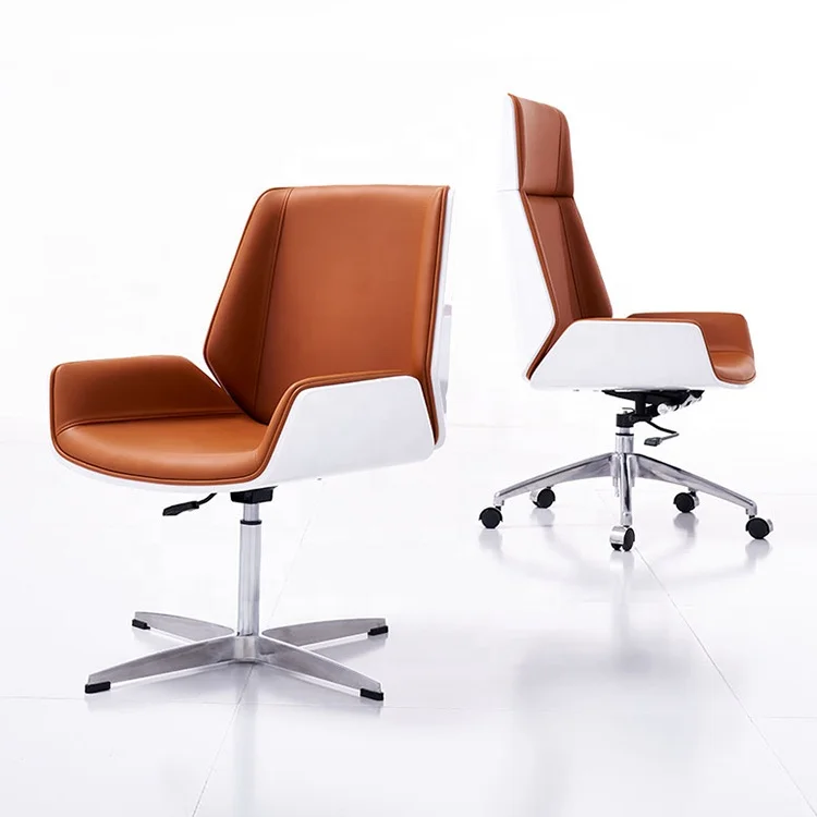 ！@Factory Direct Sale Simple Leather High-backed Office Computer Chair Home Leisure Chair Lift