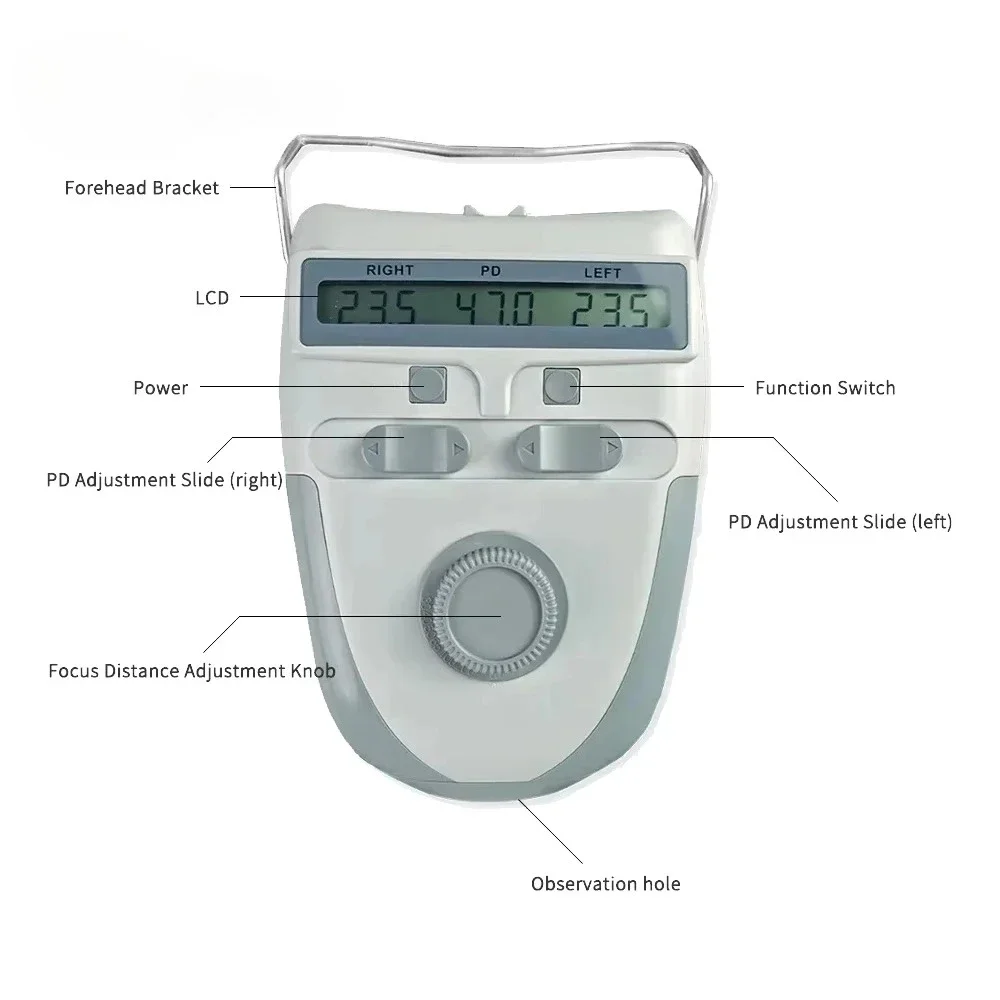 Optical Instrument PD Meter Distance Digital Pupilometer LD VD 3 In 1 Full Function Optometry Test PD-60 Eye Measurement