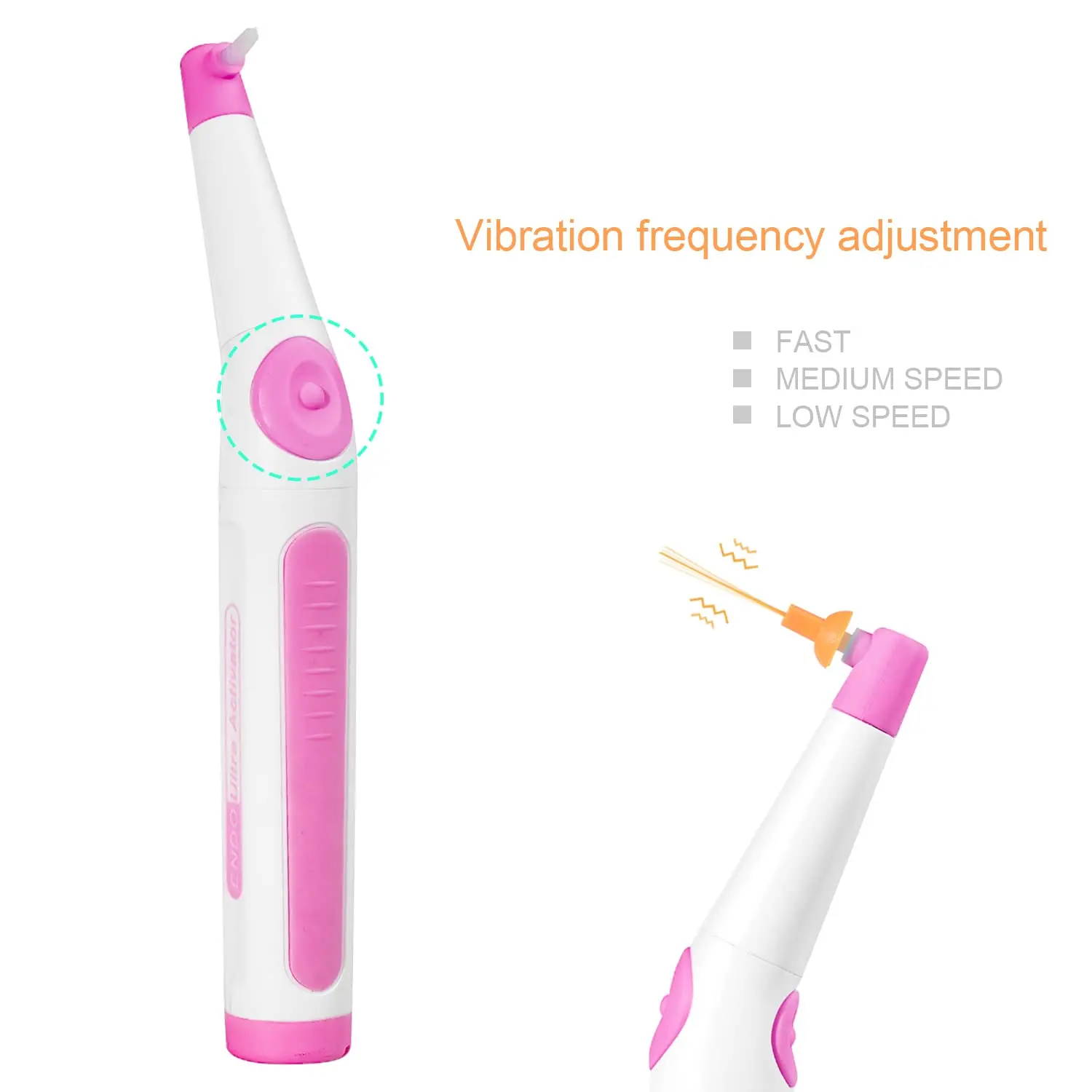 Dental Endo Activator Kit 60pcs Tips Sonic Irrigation Tool Rechargeable Root Canal Cleaning Handpiece USB Powered