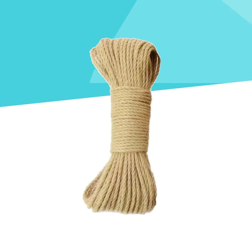 

30M 8Mm Natural Thick Jute Rope Strong Biodegradable Hemp Twine For Crafts Scrapbooking Gifts Packaging Gardening Ornament