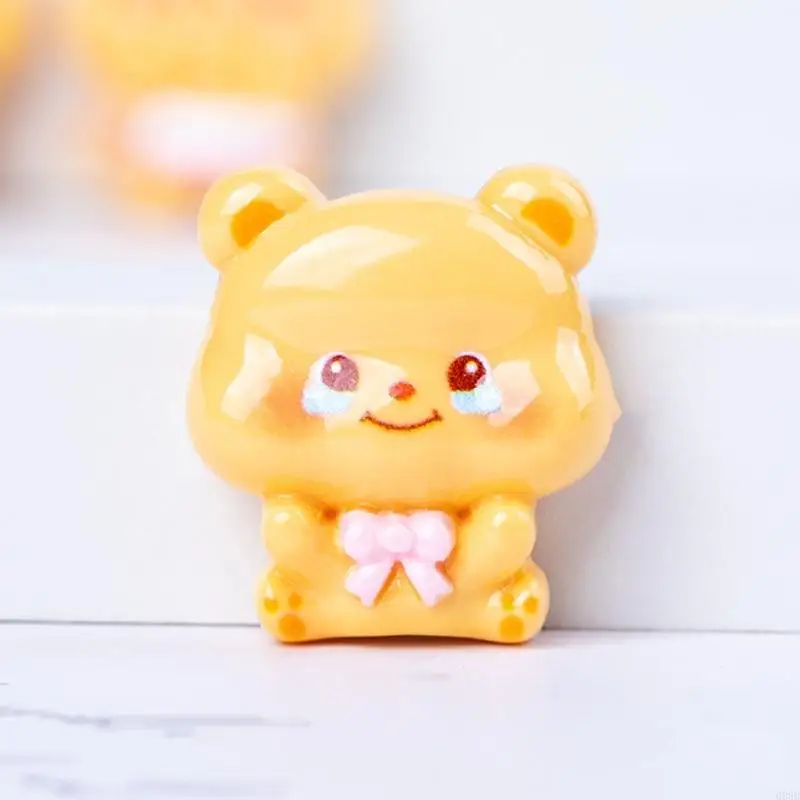 090b Miniature Resin Bear Butter Miniature for Hair Clip Clothes Headwear Accessoires