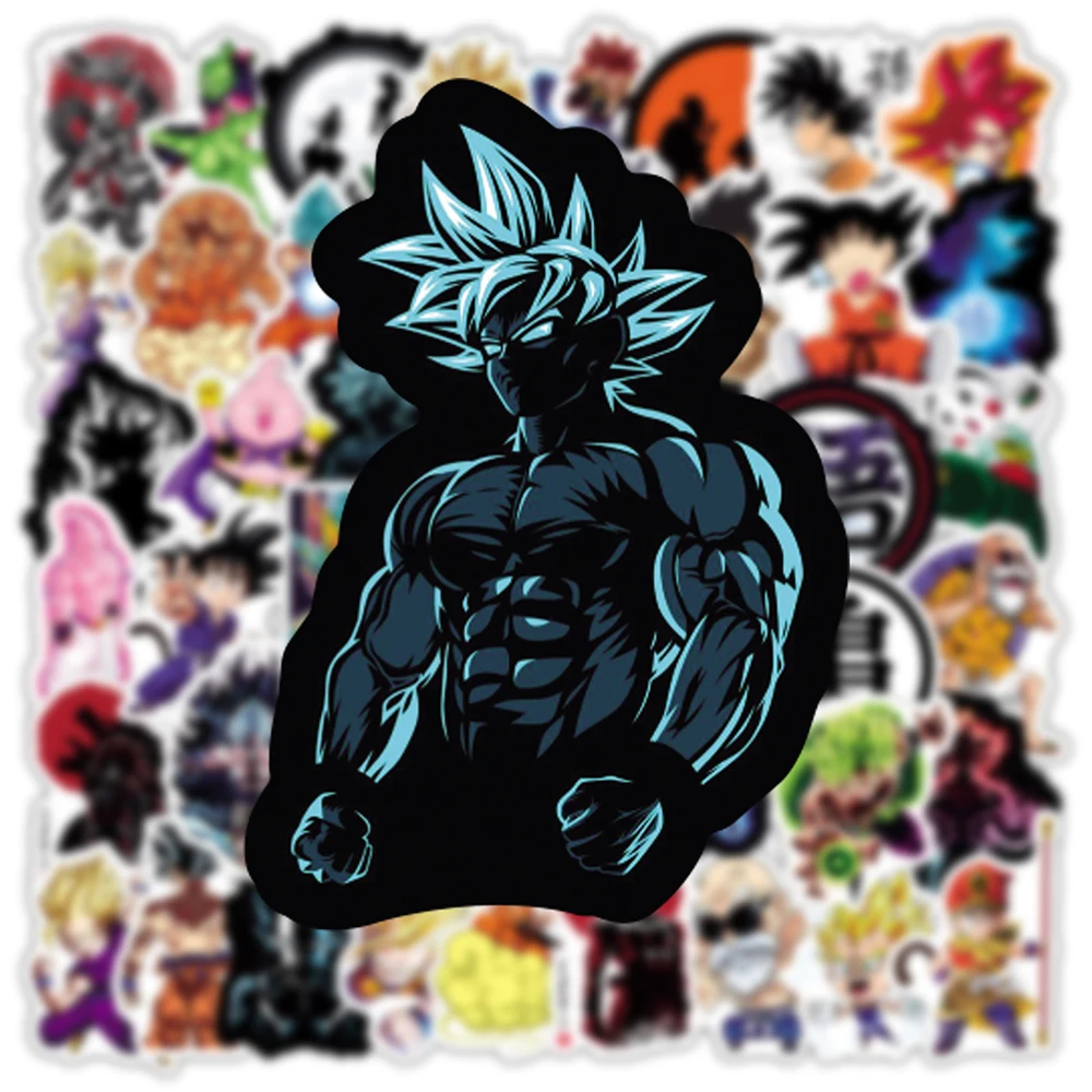 10/30/50pcs Dragon Ball Classic Waterproof Stickers for Fun Kid Cartoon Decals Decorative Car Bicycle Laptop Vinyl Sticker Packs