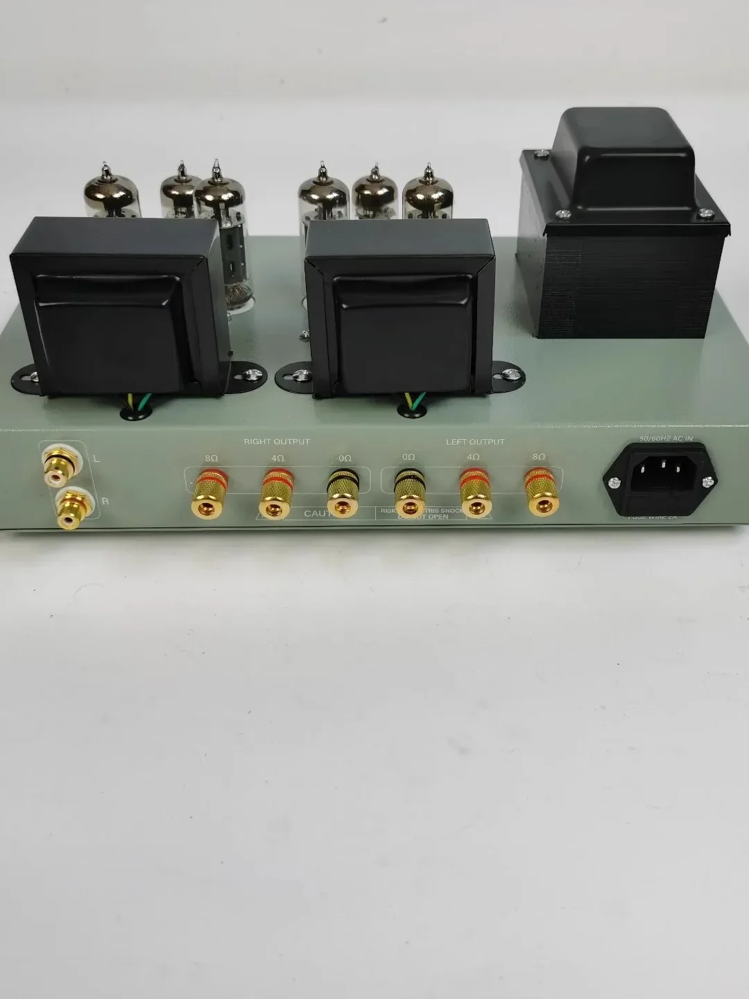 Power 12W*2, Total Harmonic Distortion 1% (1kHz), Sensitivity: 500-2000mV，Vacuum Tube 6F2+6p1 Push-pull Tube Power Amplifier,
