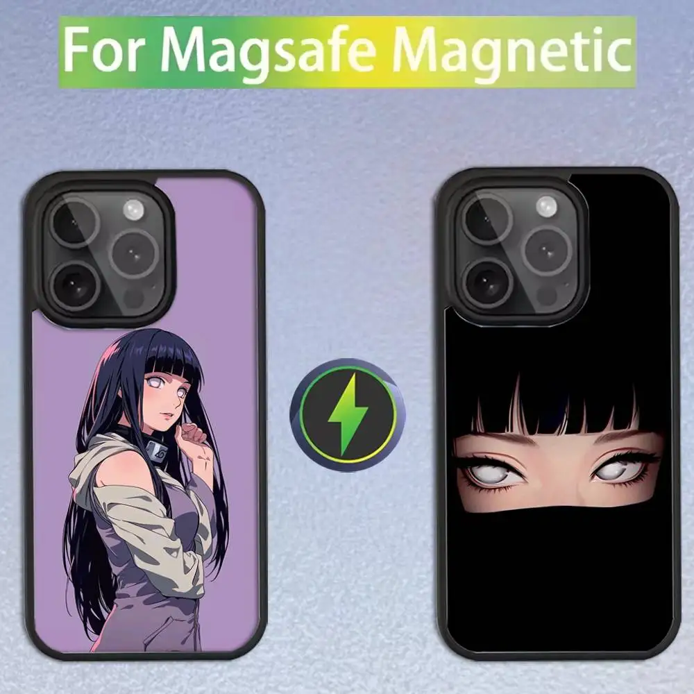 

H-Hinata Anime H-Hyuga Phone Case For iPhone 16,15,14,13,12,11,Pro,Max,Plus,Mini,SE Magsafe Magnetic Wireless Charging