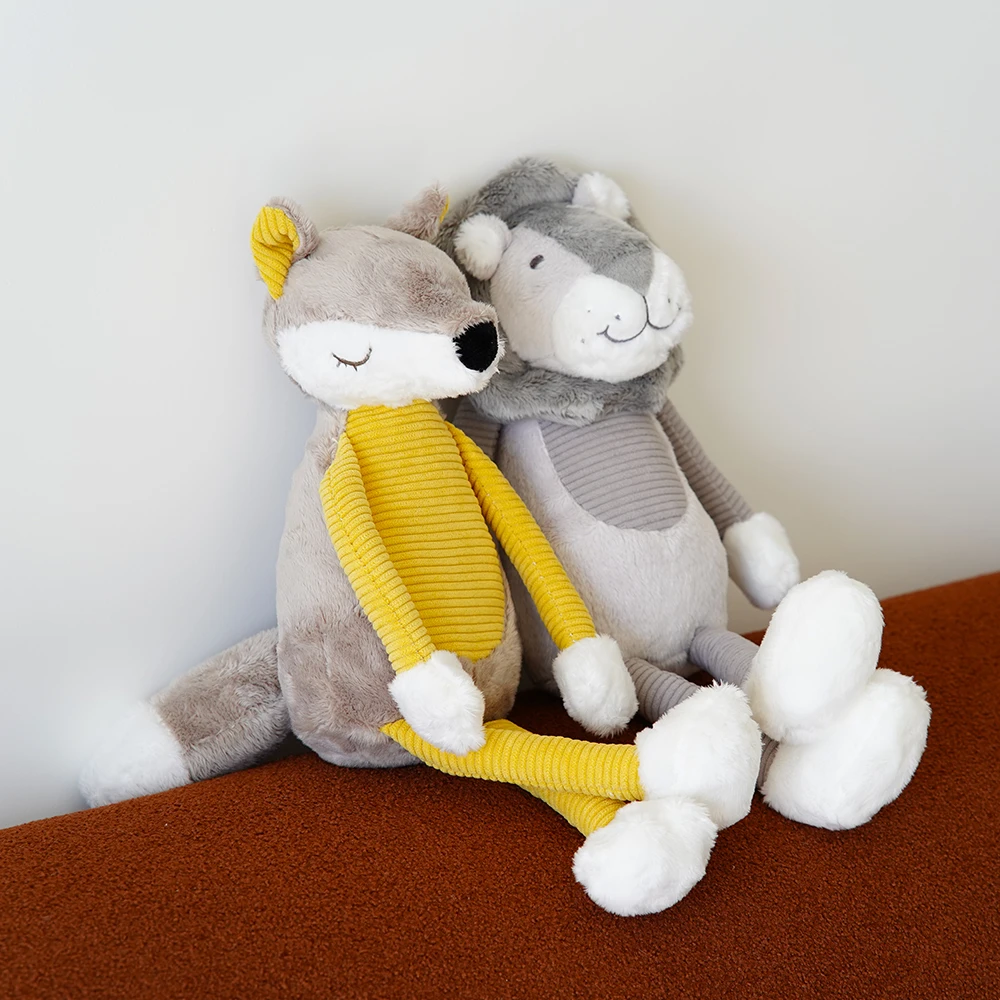 Jungle Animal Lion Bear Fox Plush Toys Forest Stuffed Doll Home Room Decor Children Gifts