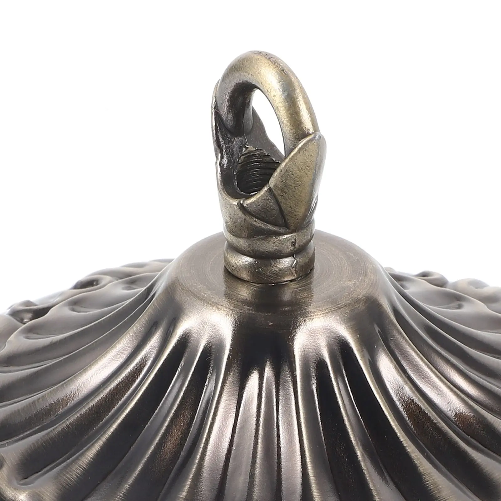 Retro Ch Canopy Plate Heavy Duty Hook Iron Kit Bronze Open Loop Pendant Light Mounting Bracket Ceiling Fixture