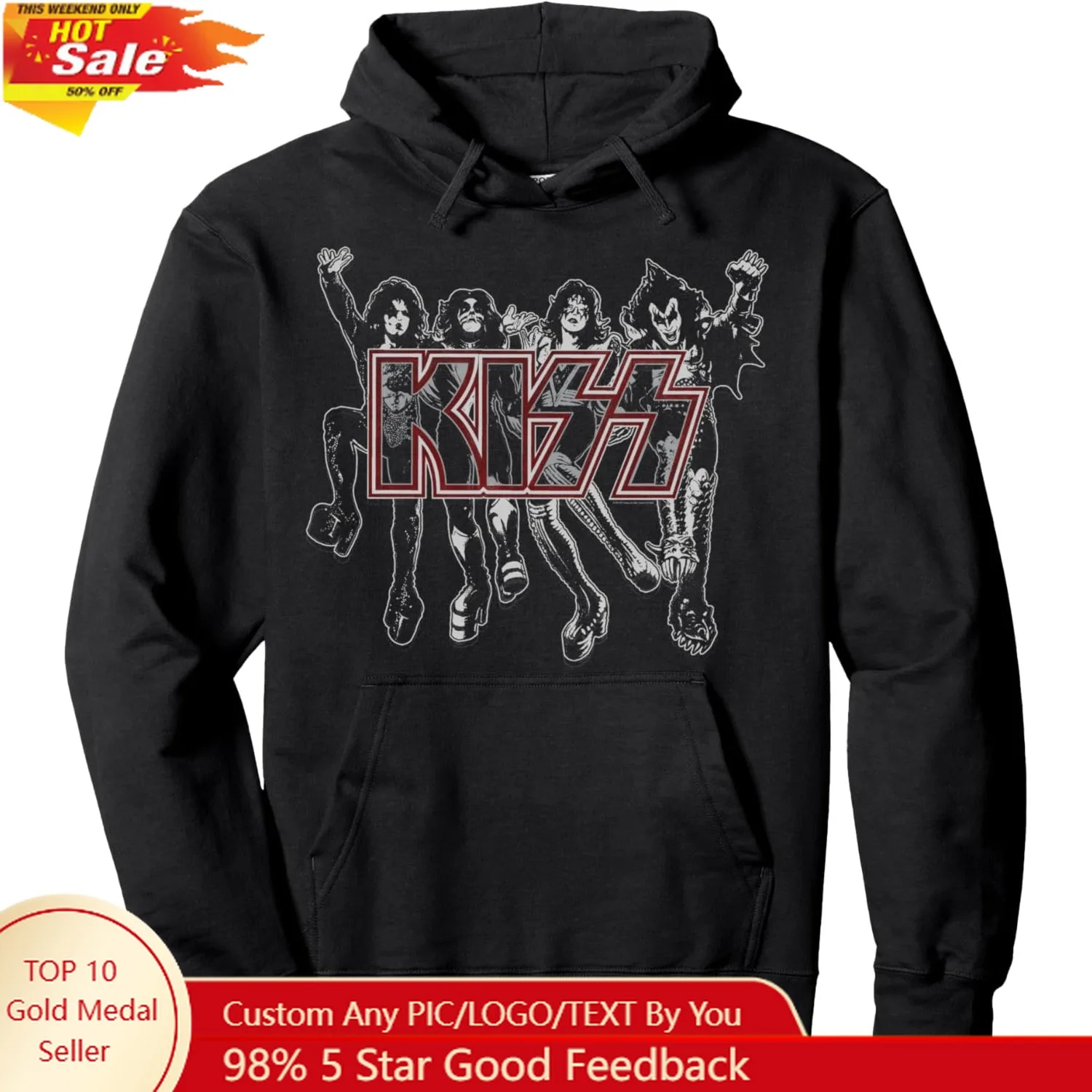 

KISS - Established in 1973 Pullover KISS Band Hoodie