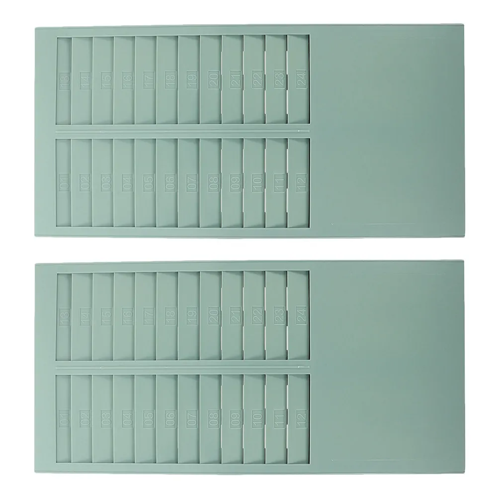 2pcs-wall-mounted-attendance-card-holder-plastic-24-slot-vertical-time-card-rack-office-organizer-badge-organizer